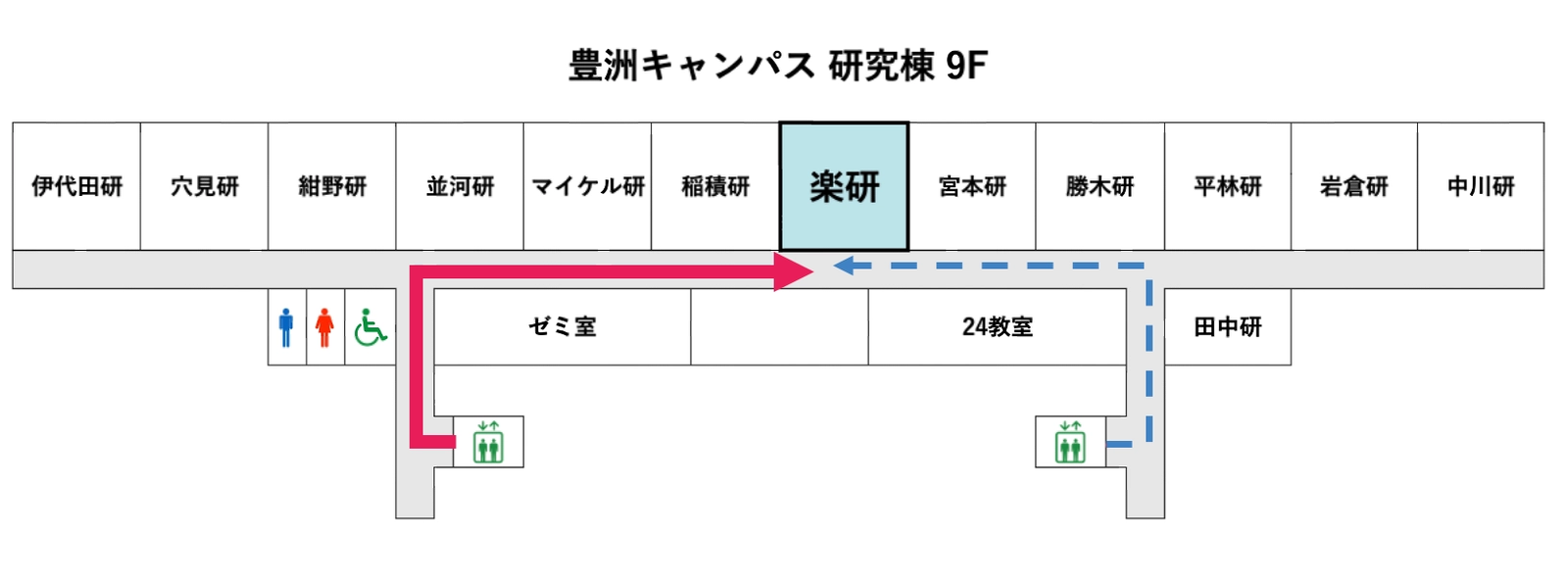 研究室までの館内案内 2